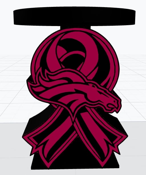 Broncos BCA Candle Holder