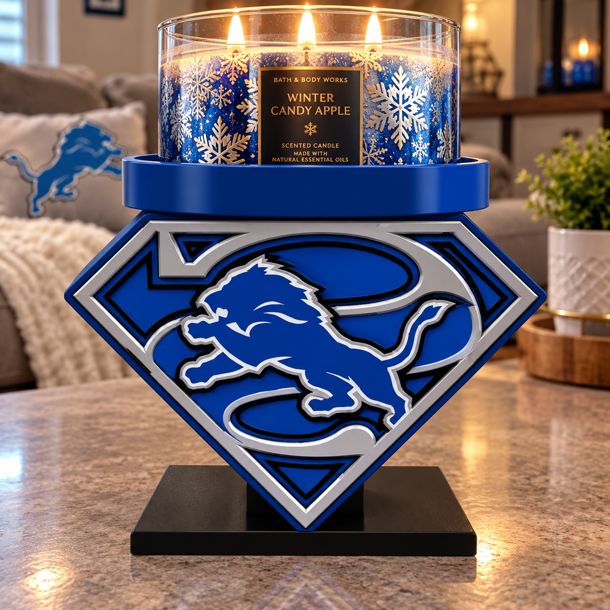 Lions Candle Holder