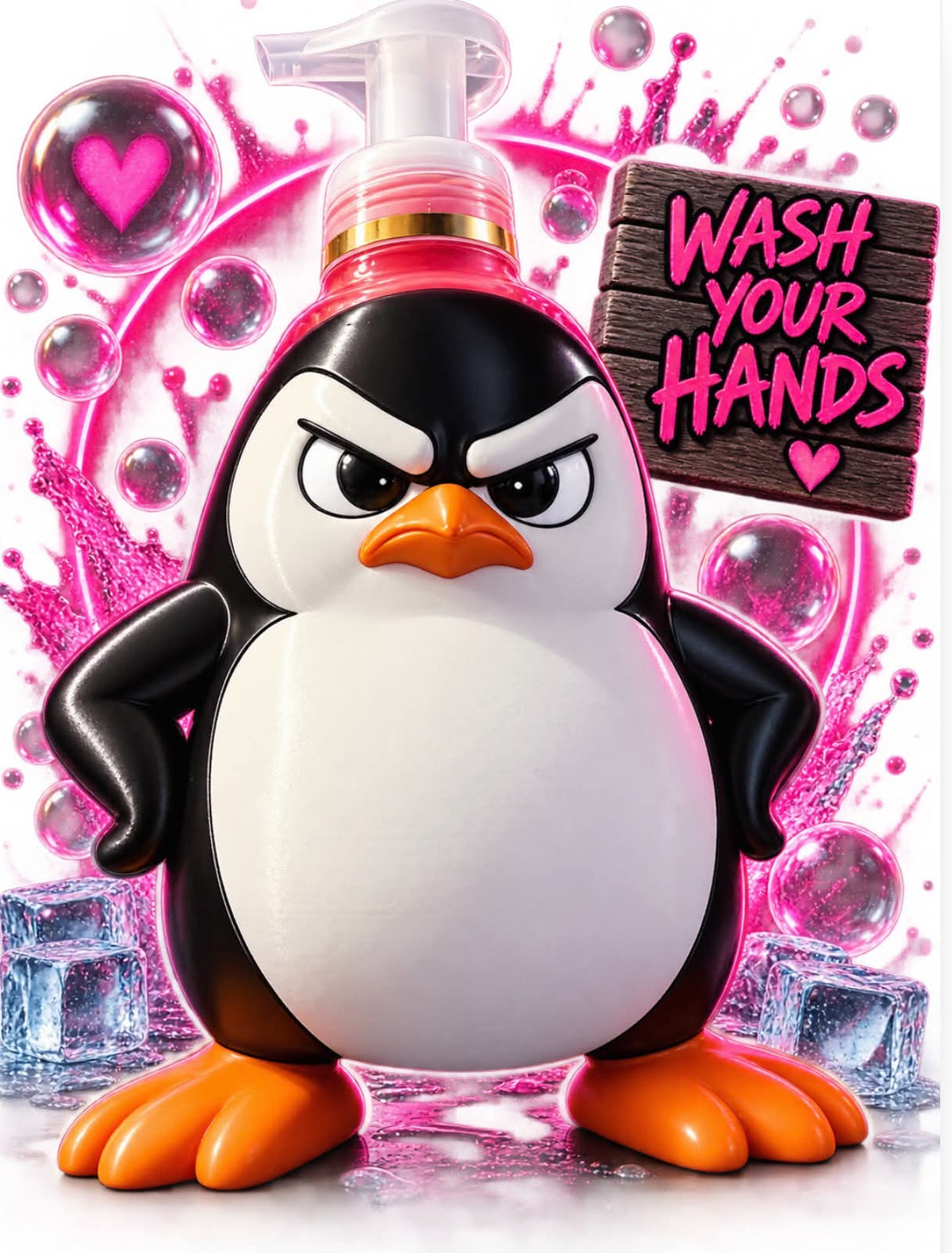Angry Penguin Soap Holder