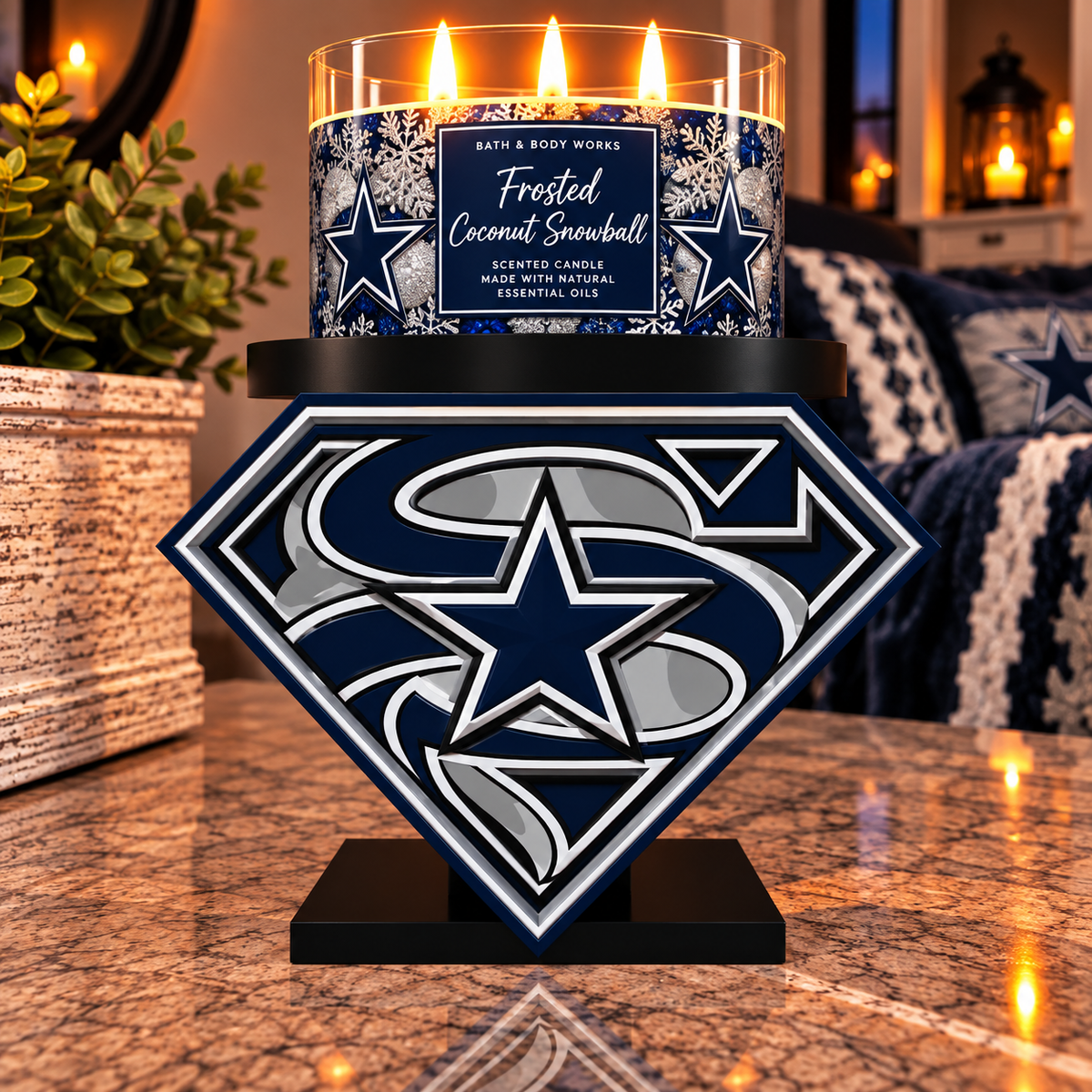 Cowboys Candle Holder