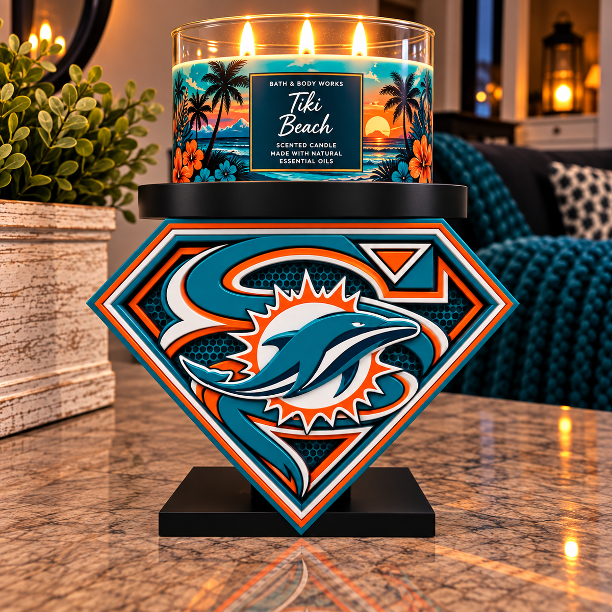 Dolphins Candle Holder